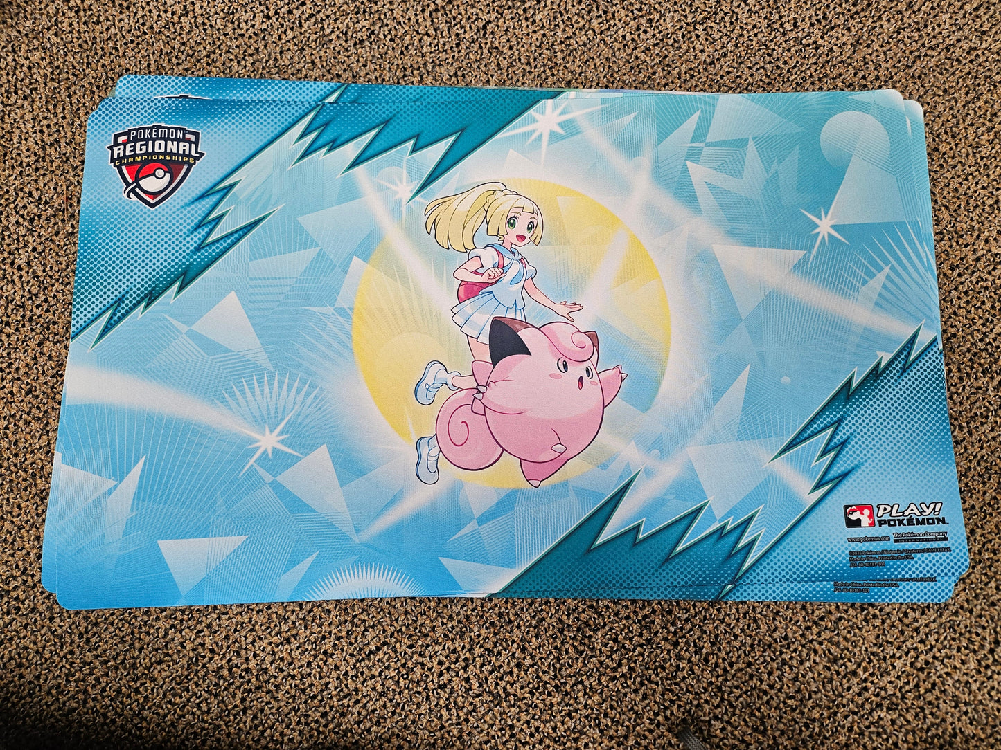 Lillie & Clefairy Pokemon Regionals Playmat