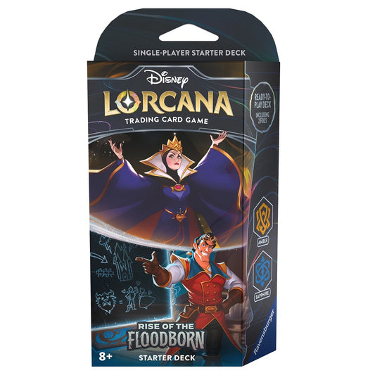Disney Lorcana Rise of the Floodborn Amber & Sapphire Starter Deck