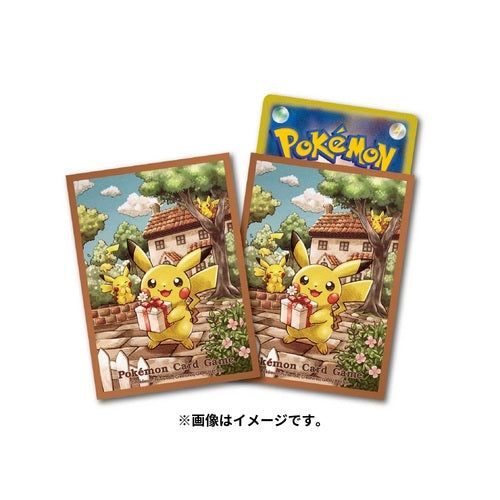 Pikachu Gift Sleeves Pokemon Center Japan 64pack
