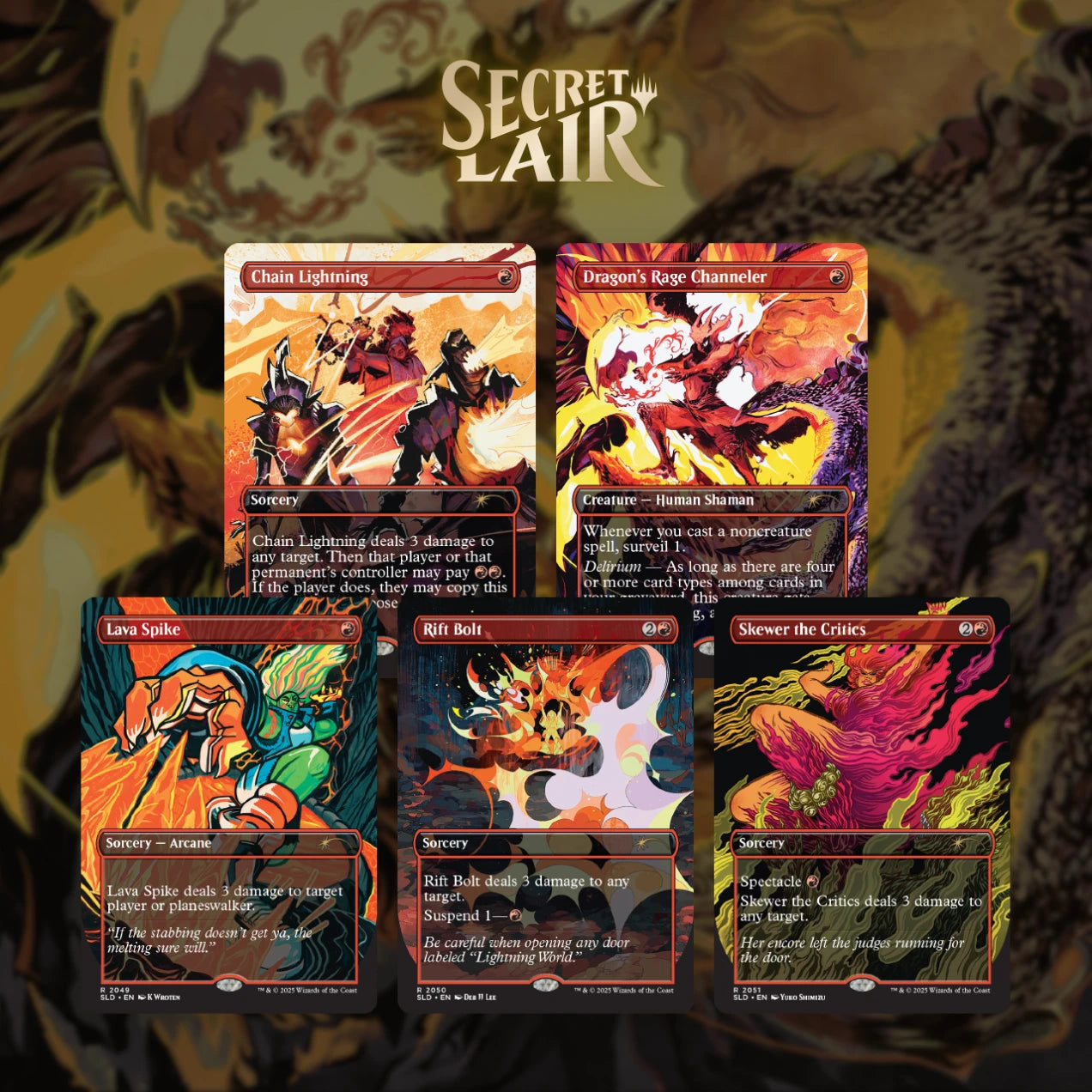 EVERYTHING IS ON FIRE MTG Secret Lair