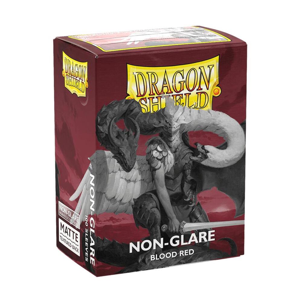 Dragon Shield Non-Glare Matte Blood Red Sleeves 100ct