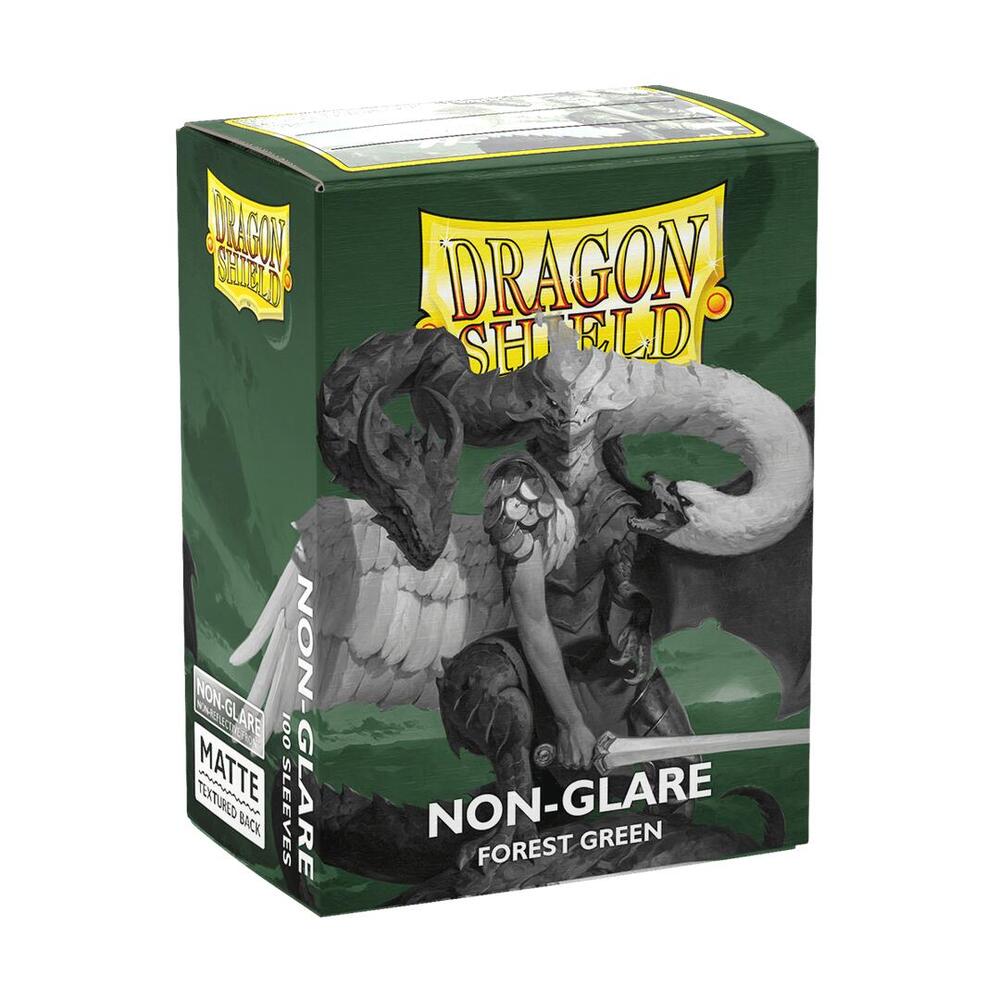 Dragon Shield Non-Glare Matte Forest Green Sleeves 100ct