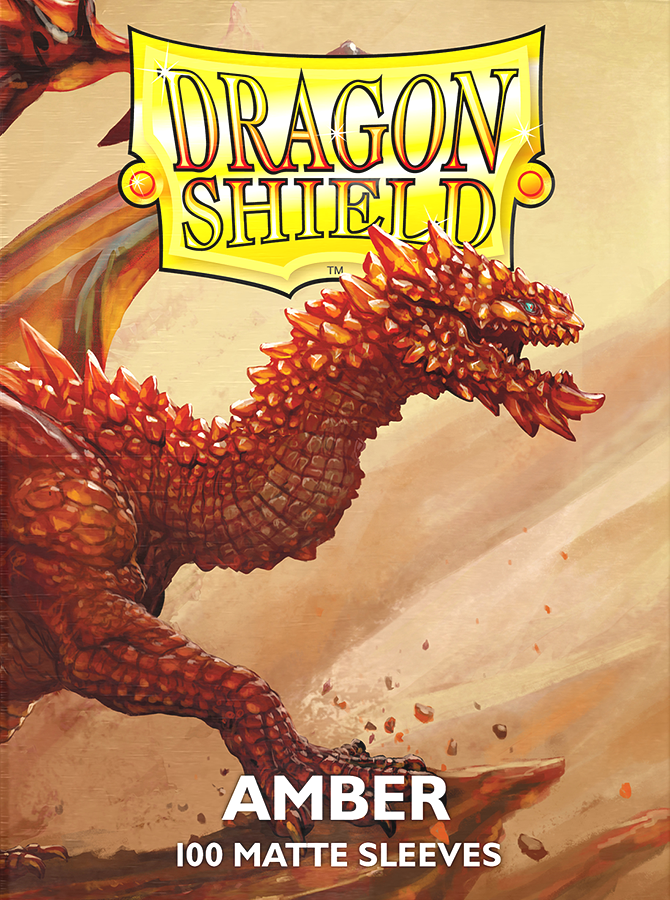Dragon Shield Matte Amber Sleeves 100ct