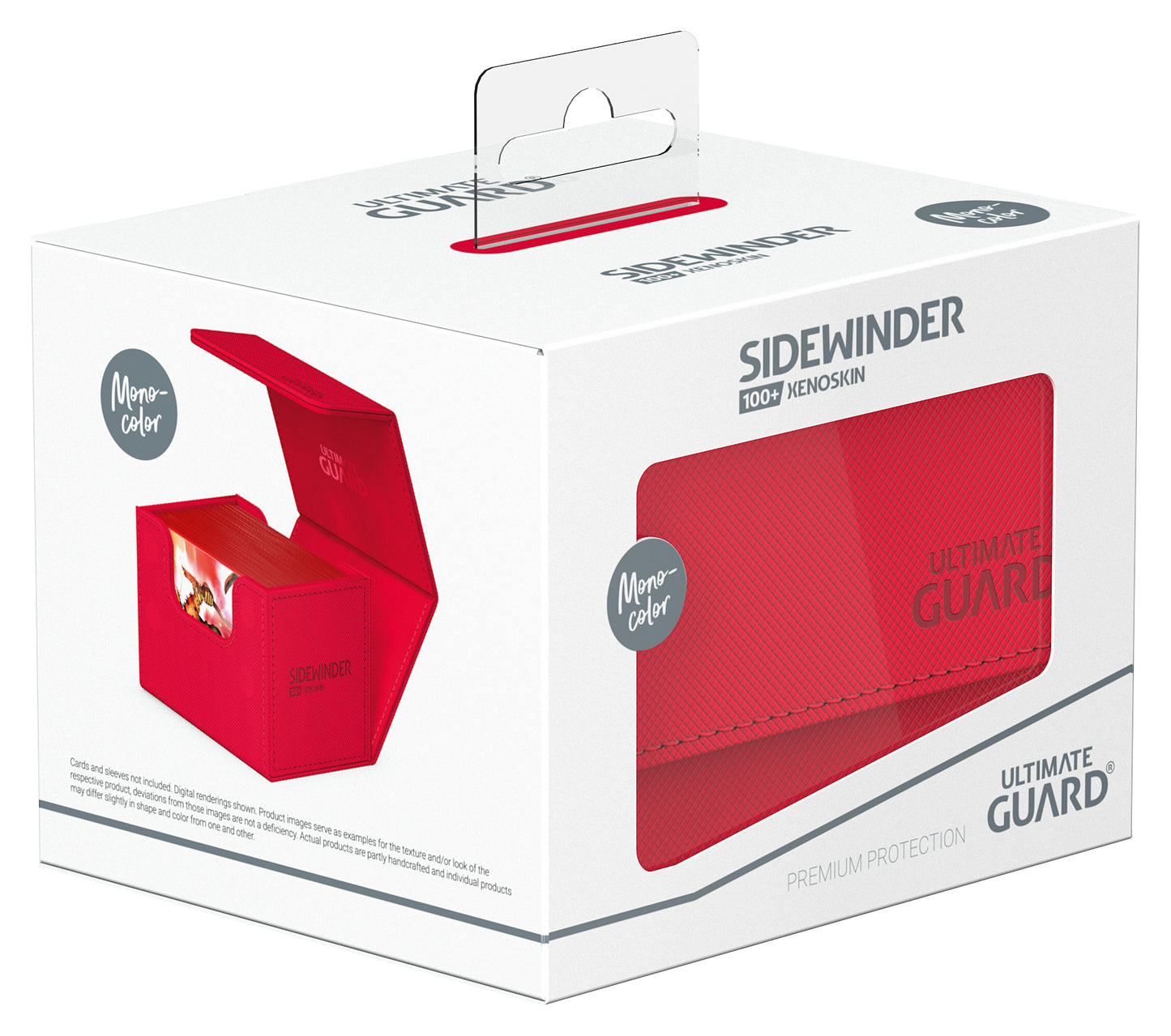 Ultimate Guard Sidewinder Monocolor Red 100ct