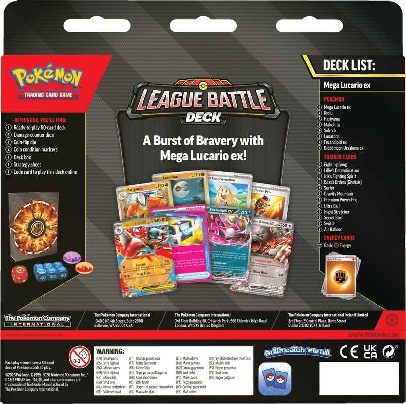 Mega Lucario ex League Battle Deck