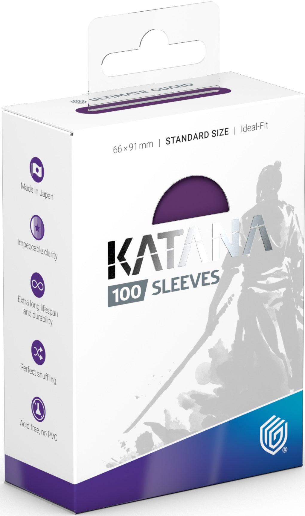 Ultimate Guard - Katana Standard Size Sleeves 100ct - Iris Bloom