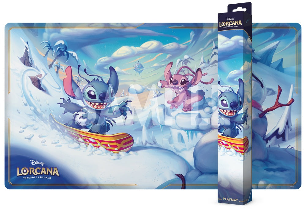 Snowboarding Stitch Disney Lorcana Playmat