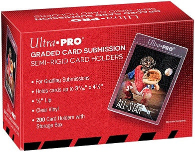 Semi Rigid Ultra Pro Card Holders For Grading 200ct