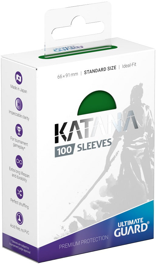 Ultimate Guard - Katana Standard Size Sleeves 100ct - Green