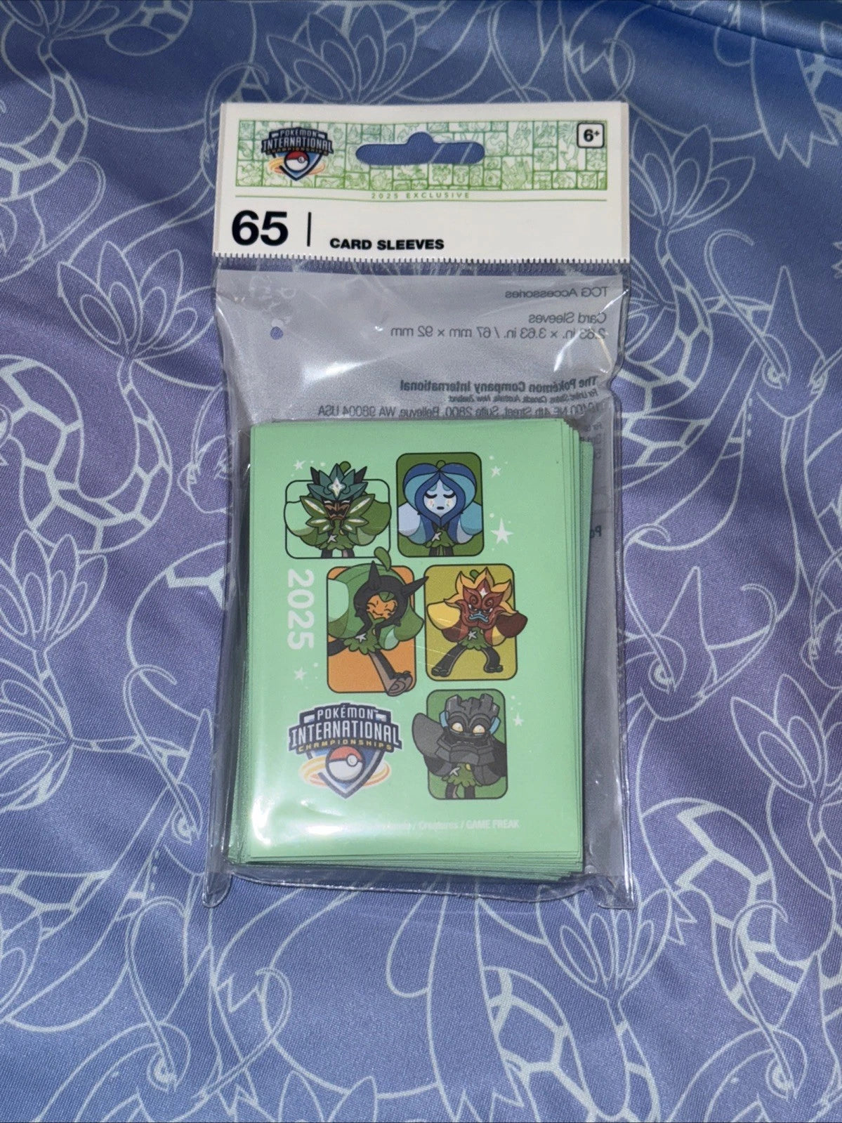 Pokemon Internationals 2025 Exclusive Sleeves Ogerpon 65 pack