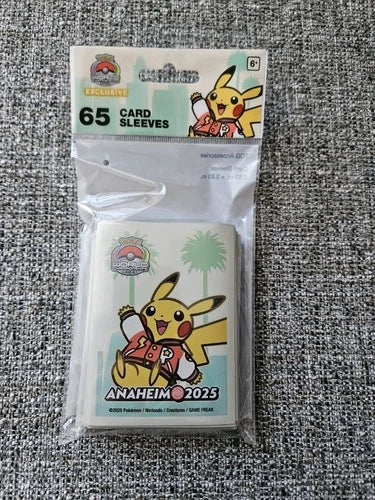 Varsity Pikachu Sleeves 2025 Pokemon World Championships 65pack