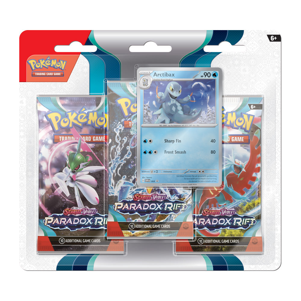 Pokemon Scarlet & Violet Paradox Rift 3 Pack Blister (Random Promo)