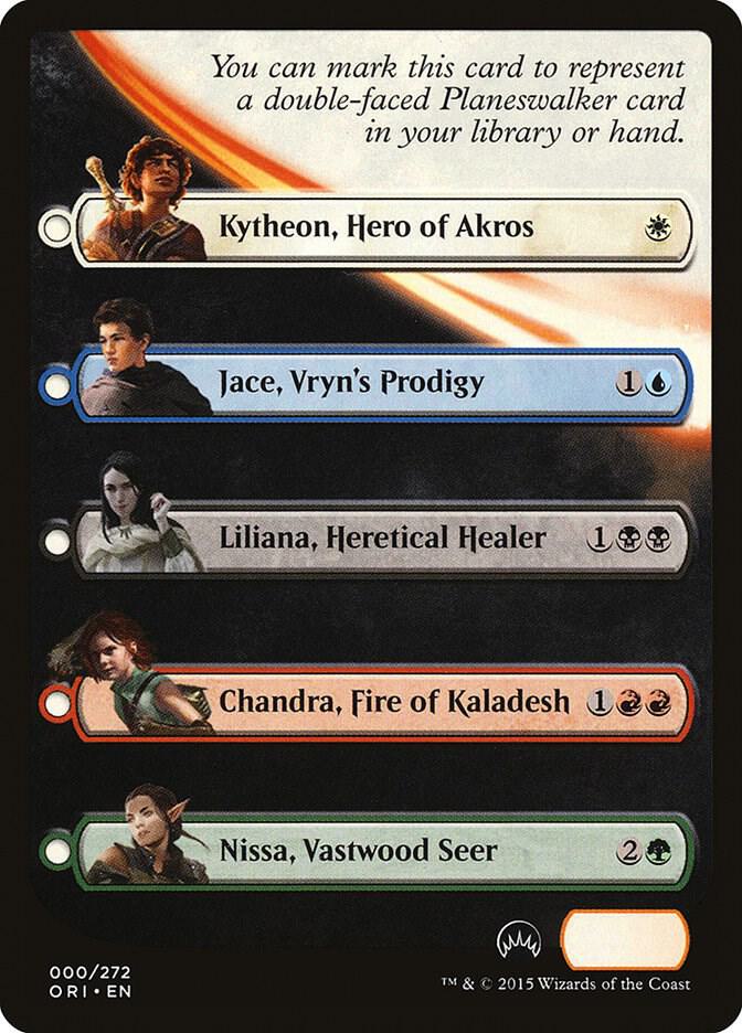 Checklist Card - Magic Origins (Planeswalker) [Magic Origins] 0