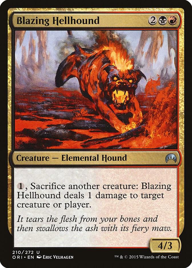 Blazing Hellhound [Magic Origins] 210