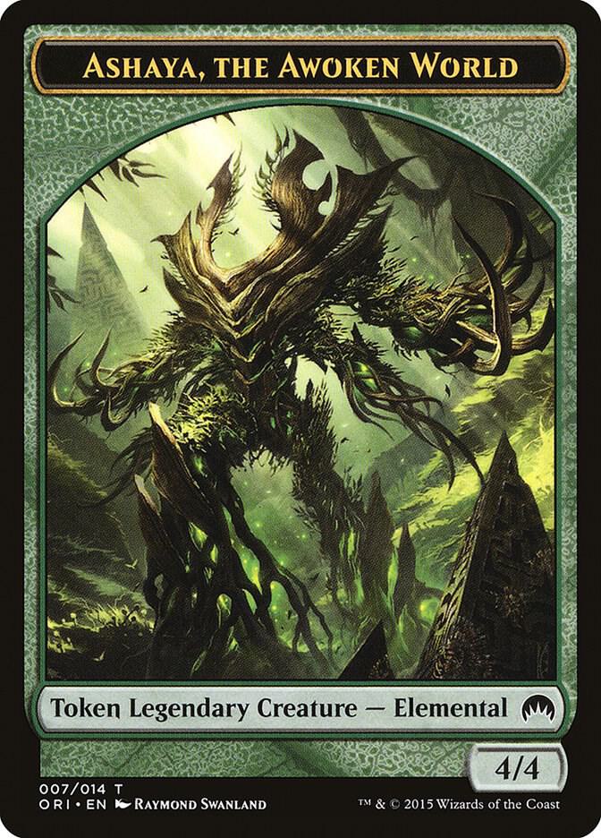 Ashaya, the Awoken World Token [Magic Origins] 7