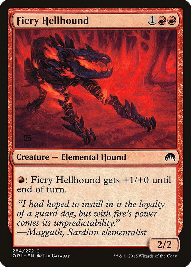 Fiery Hellhound [Magic Origins] 284