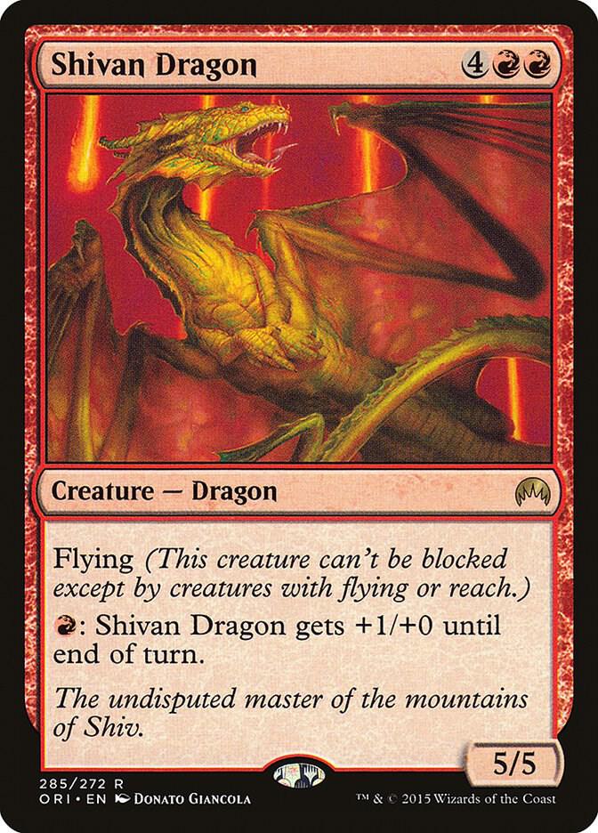Shivan Dragon [Magic Origins] 285