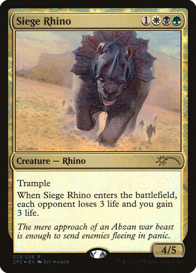 Siege Rhino [Unique and Miscellaneous Promos] 5