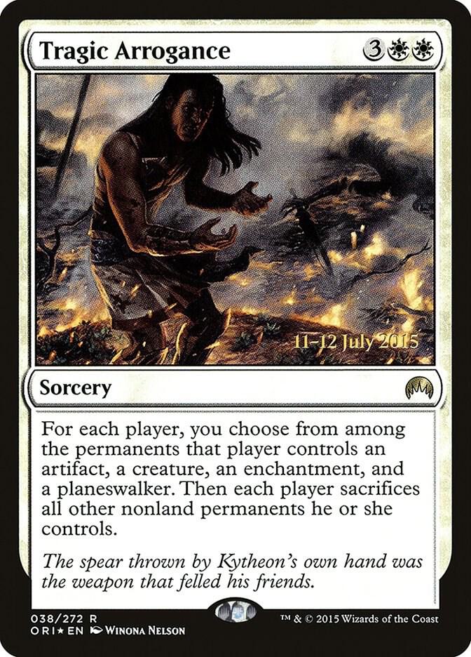Tragic Arrogance [Prerelease Cards] 38