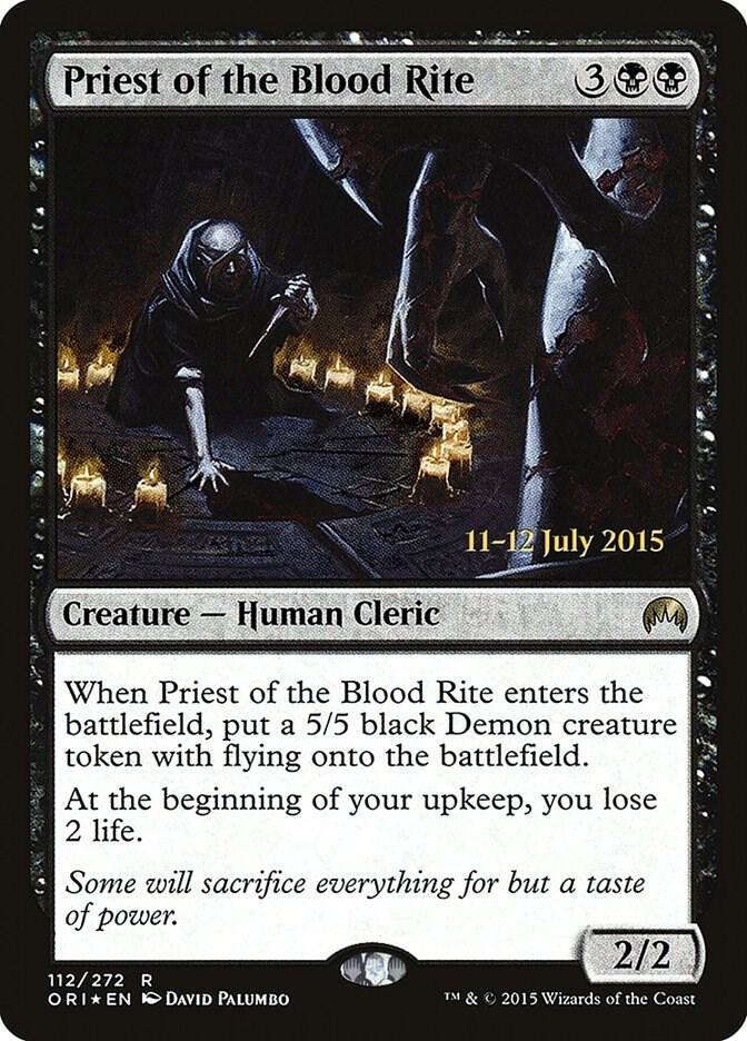 Priest of the Blood Rite [Prerelease Cards] 112