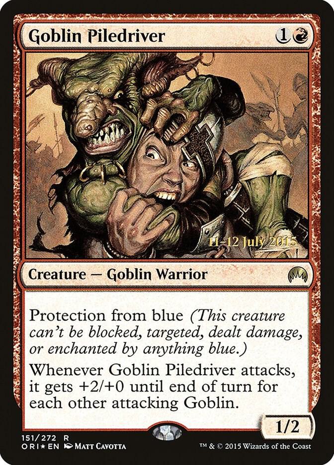 Goblin Piledriver [Prerelease Cards] 151