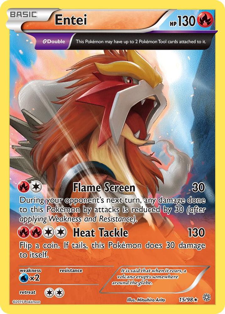 Entei (15) [XY - Ancient Origins] 15/98