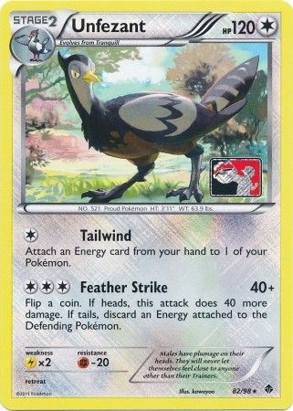 Unfezant 82/98 Play! Pokemon Promo