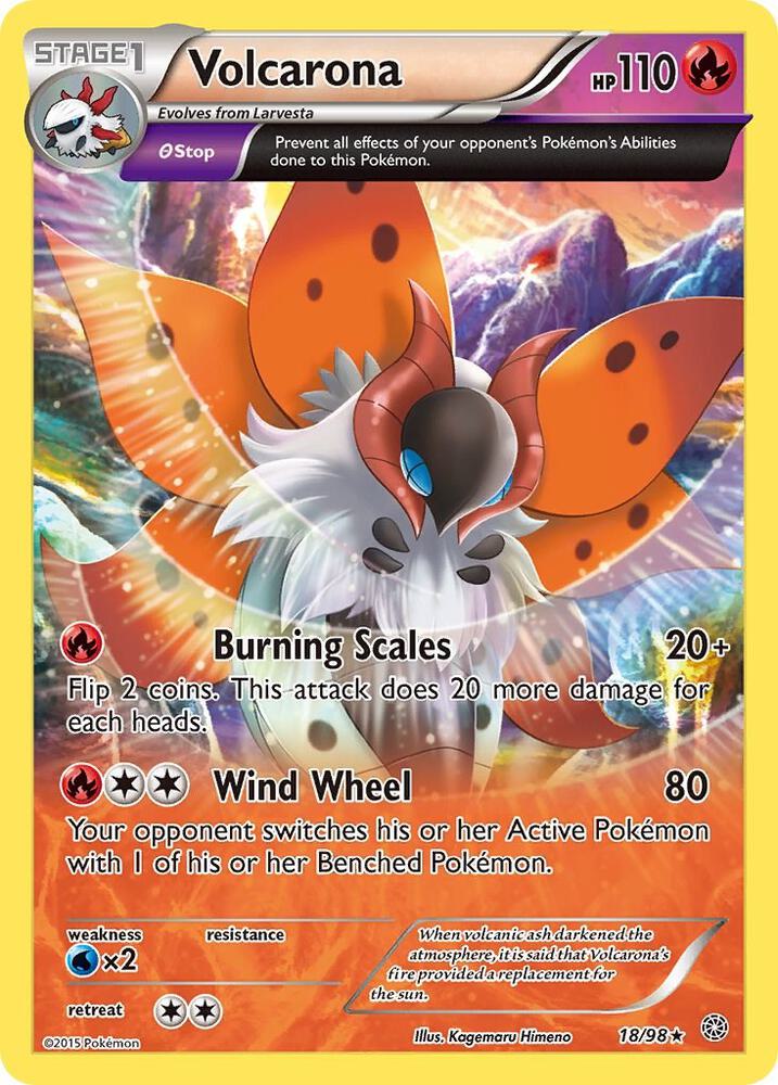 Volcarona (18) [XY - Ancient Origins] 18/98