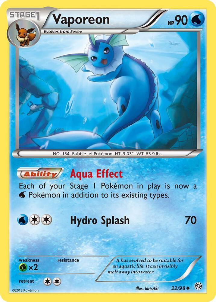 Vaporeon [XY - Ancient Origins] 22/98