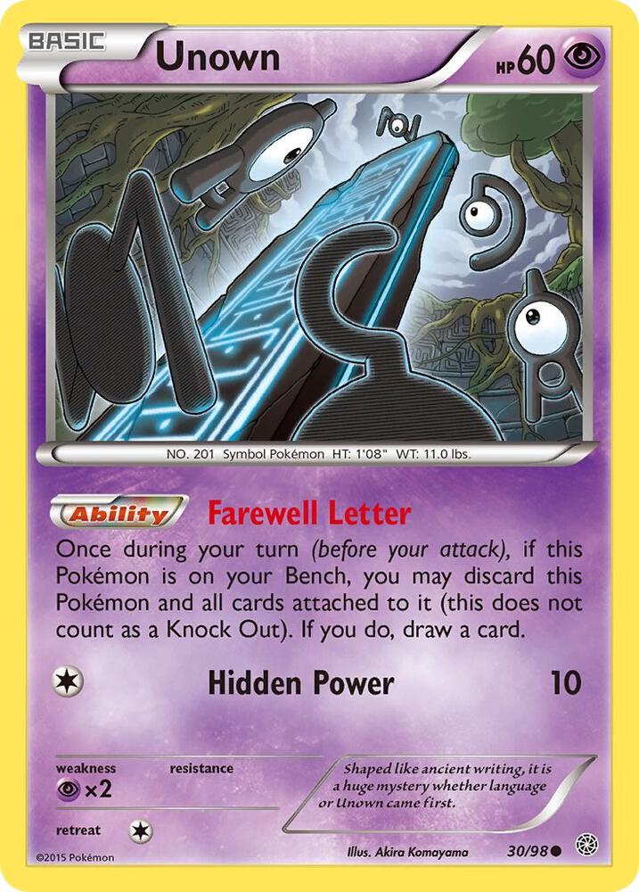 Unown [XY - Ancient Origins] 30/98