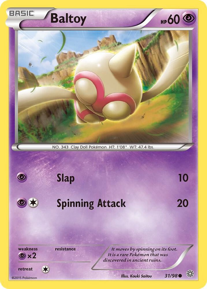 Baltoy (31) [XY - Ancient Origins] 31/98