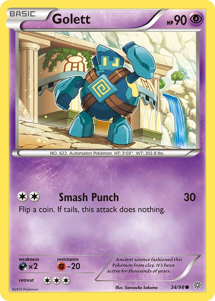 Golett [XY - Ancient Origins] 34/98