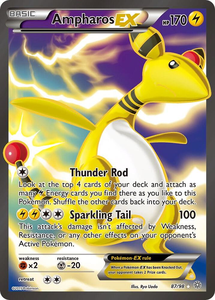Ampharos EX (87 Full Art) [XY - Ancient Origins] 87/98
