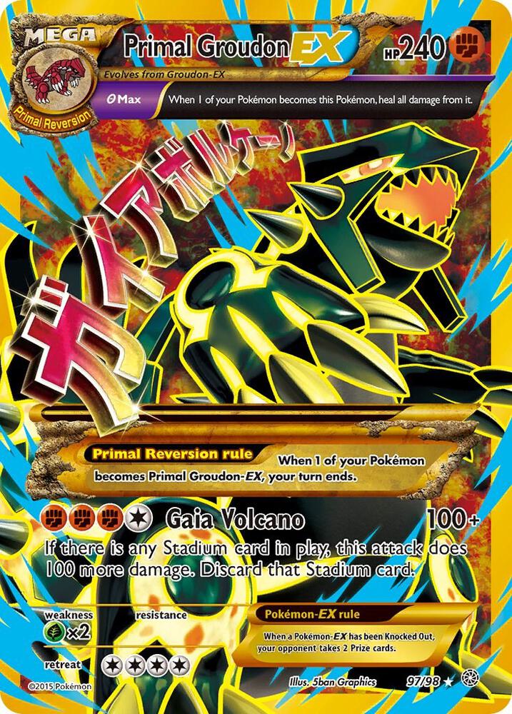 Primal Groudon EX (Shiny Full Art) [XY - Ancient Origins] 97/98