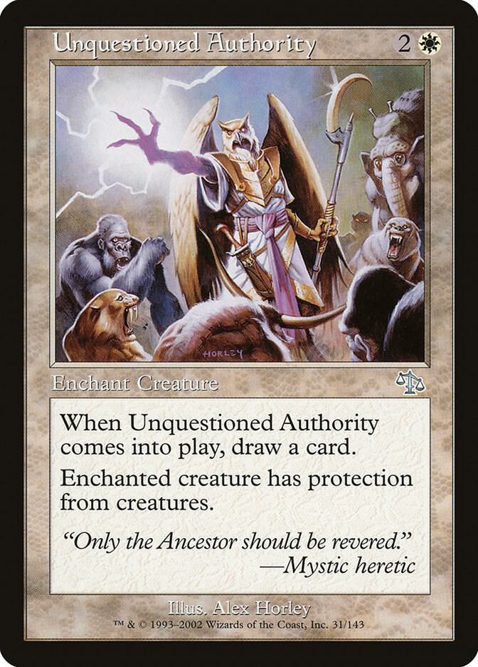 Unquestioned Authority [Judgment] 31
