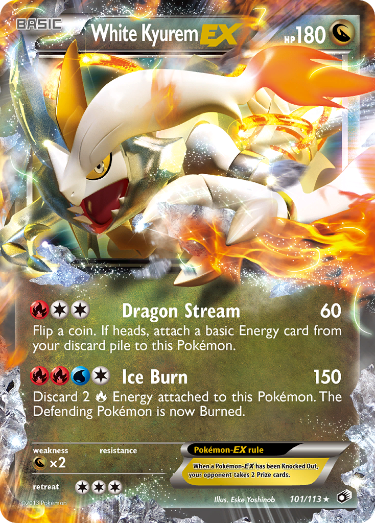 White Kyurem-EX - 101/113 Legendary Treasures