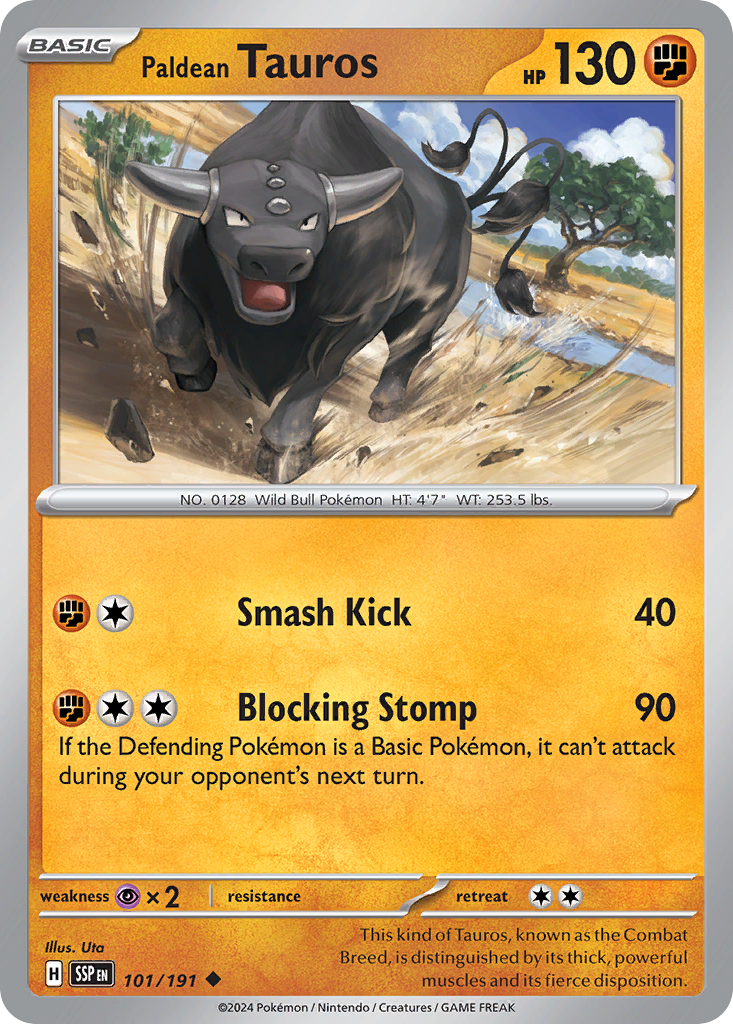 Paldean Tauros - 101/191 Surging Sparks