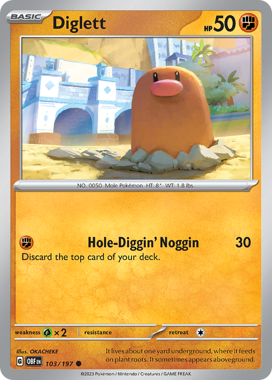 Diglett - 103/197 Obsidian Flames