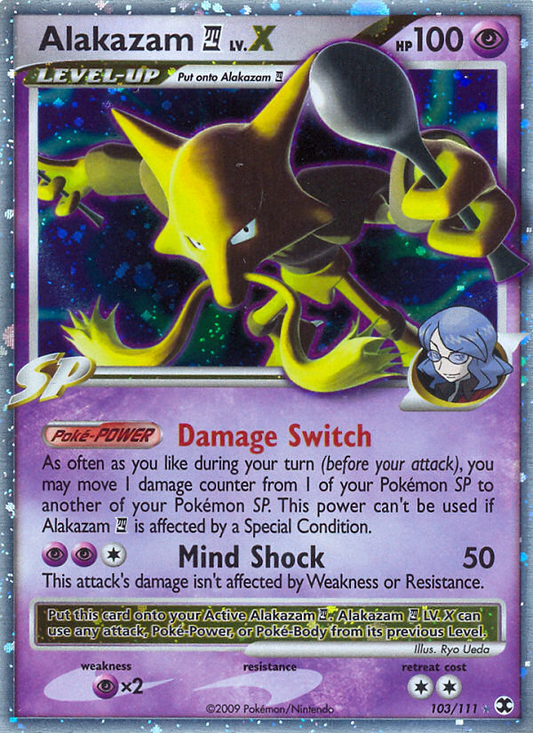 Alakazam E4 LV.X - 103/111 Rising Rivals