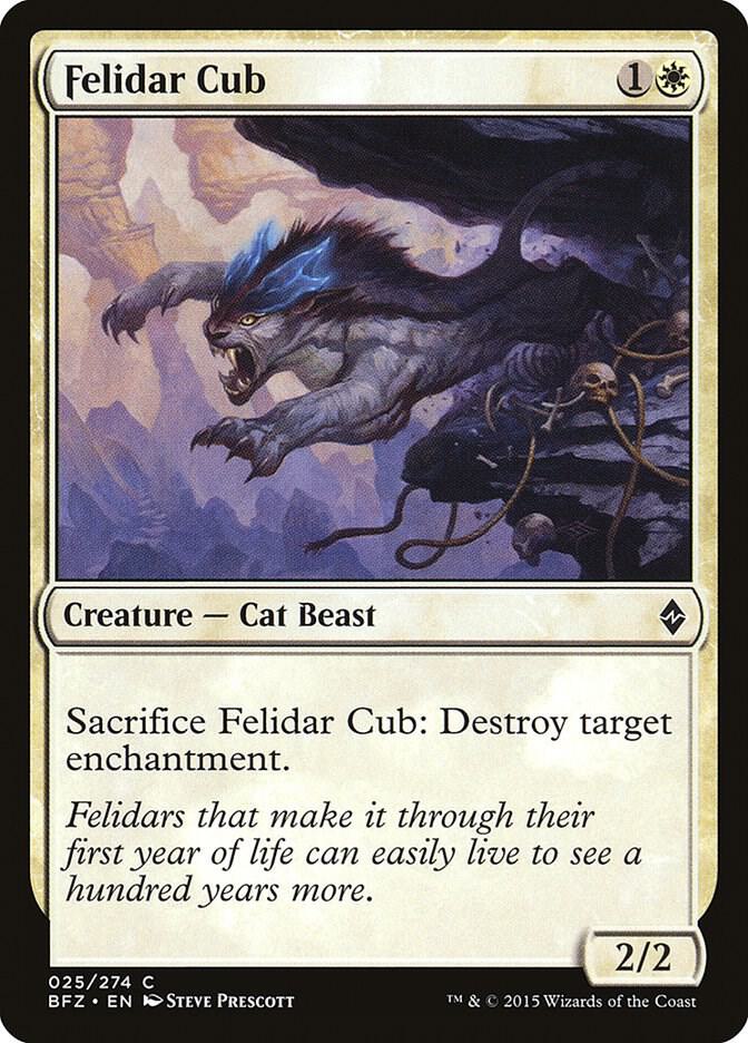 Felidar Cub [Battle for Zendikar] 25