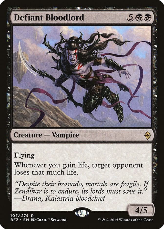 Defiant Bloodlord [Battle for Zendikar] 107