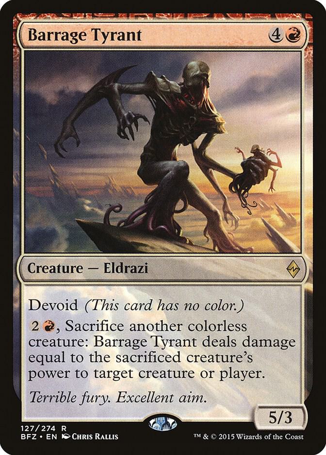 Barrage Tyrant [Battle for Zendikar] 127