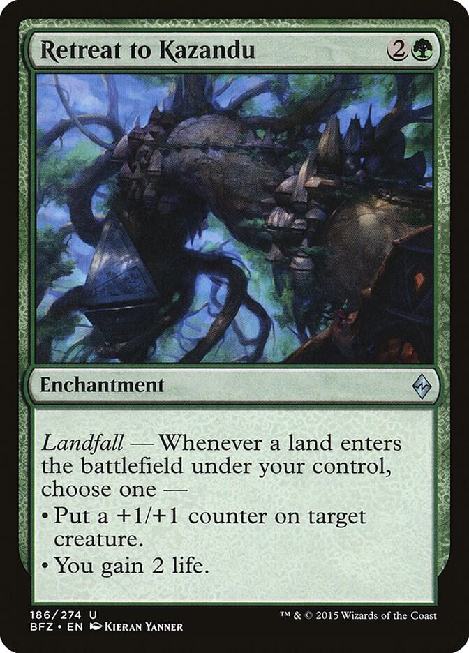 Retreat to Kazandu [Battle for Zendikar] 186
