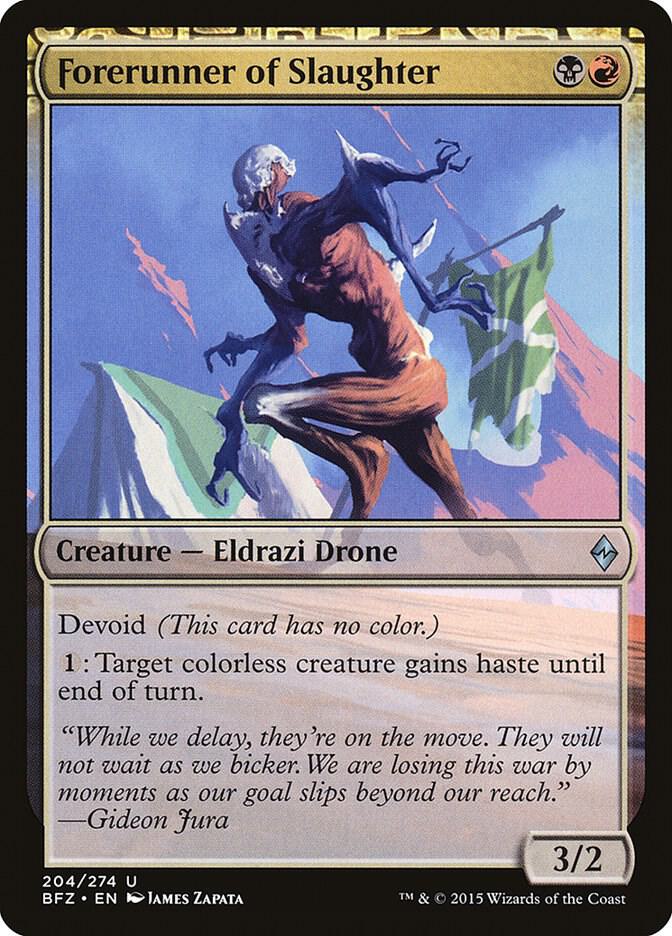 Forerunner of Slaughter [Battle for Zendikar] 204