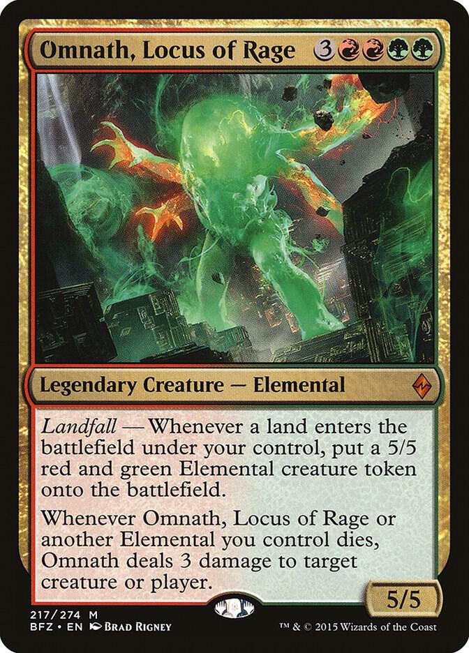 Omnath, Locus of Rage [Battle for Zendikar] 217