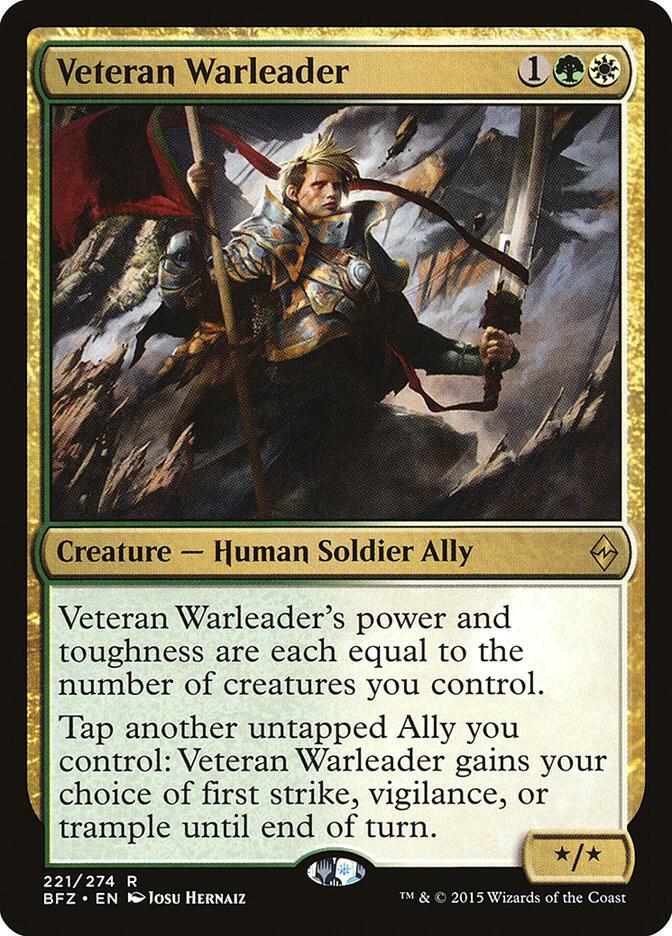 Veteran Warleader [Battle for Zendikar] 221