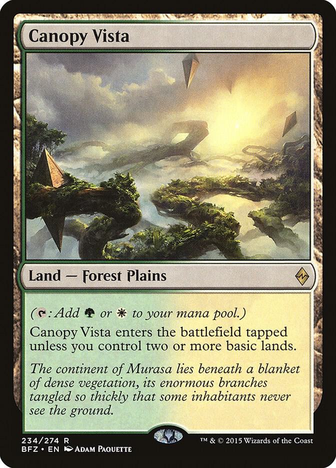 Canopy Vista [Battle for Zendikar] 234