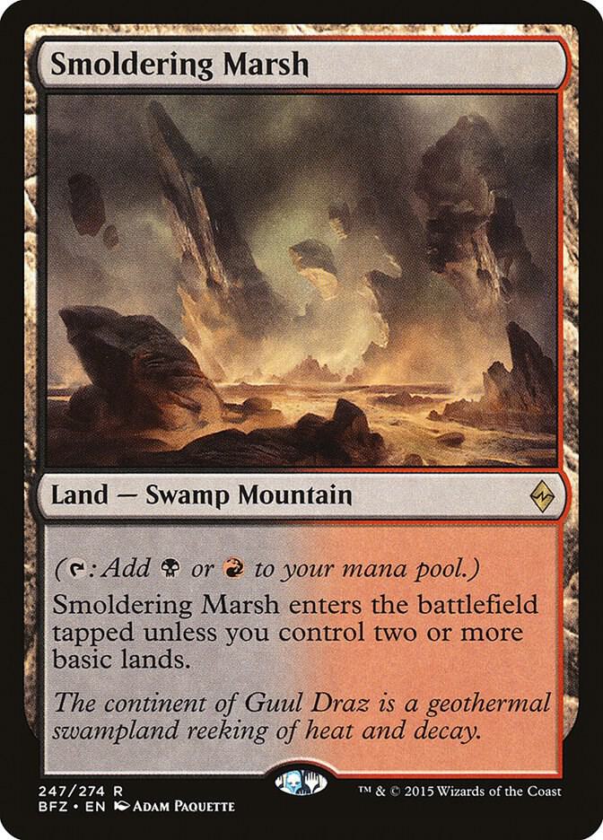 Smoldering Marsh [Battle for Zendikar] 247