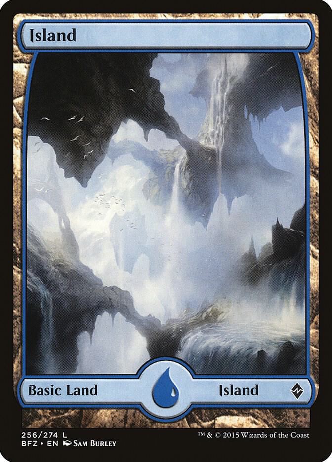 Island (256) - Full Art [Battle for Zendikar] 256