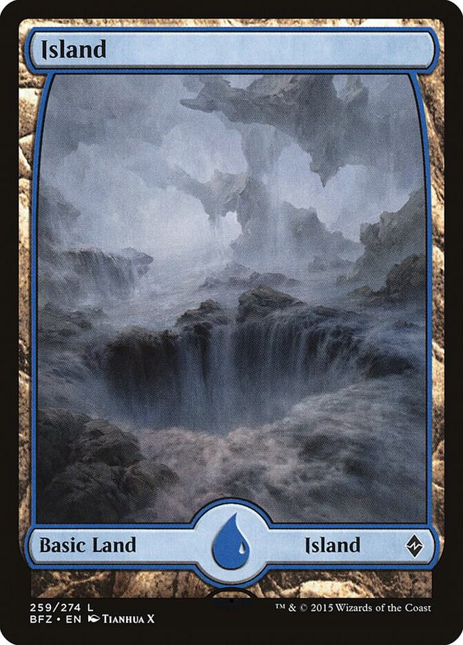 Island (259) - Full Art [Battle for Zendikar] 259